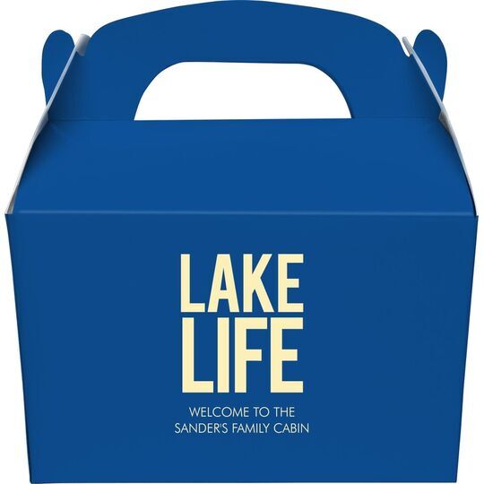 Lake Life Gable Favor Boxes
